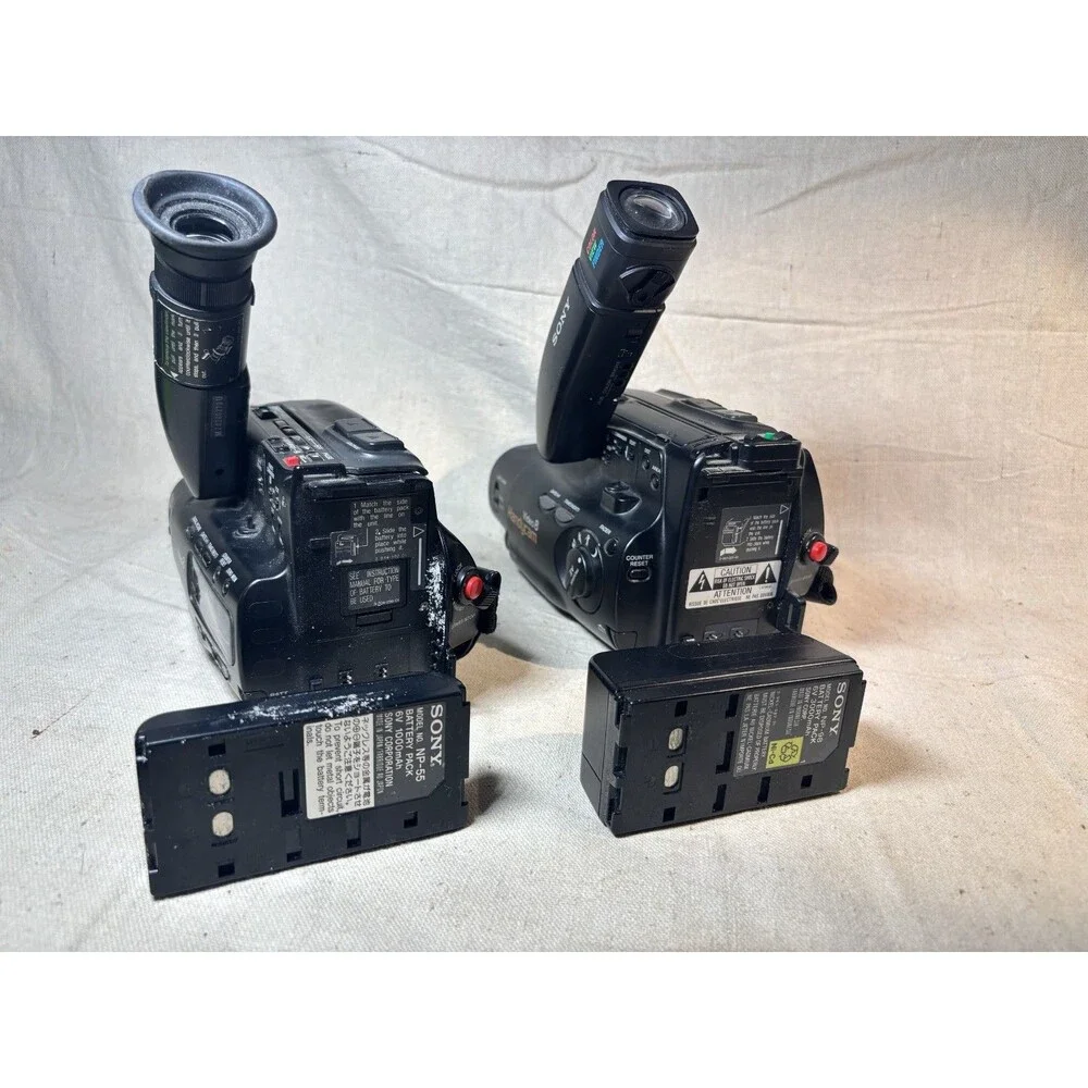 Lot of 2 Sony 8mm HandyCams For Parts - CCD-TR65, CCD-TR71